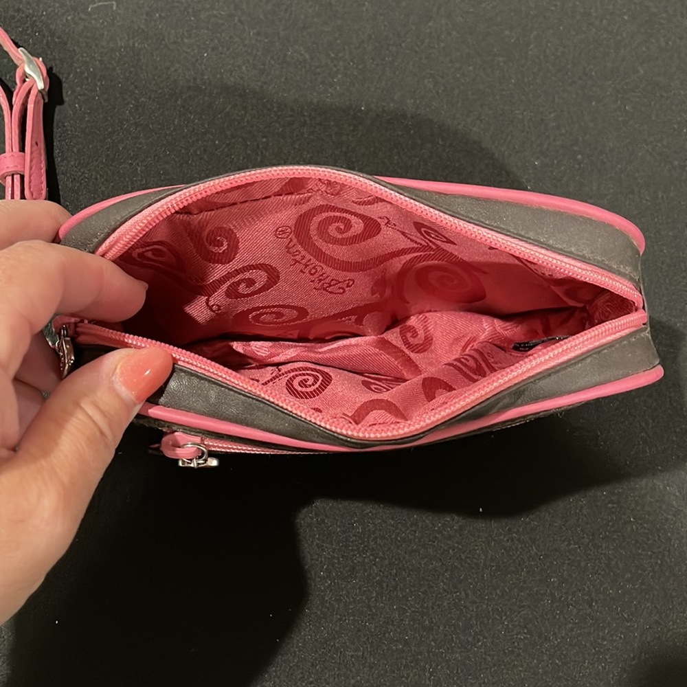 NWT Brighton Leather Cherry Jubilee Wristlet Case Choc Brown Cherries New - Picture 4 of 5